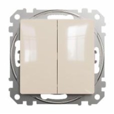 Переключатель проходной двухклавишный Schneider Electric Sedna Design без подсветки кремовый SDD112108 Коллекция Sedna Design Коллекция Sedna Elements Sedna Elements Имитация стекла. Sedna Elements Имитация камня. Sedna Elements Имитация металла. Sedna El