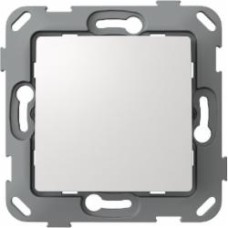 Переключатель проходной одноклавишный Plank Electrotechnic Classic/Nordic без подсветки белый PLK0211031