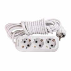 Удлинитель ElectroHouse із заземленням 3 гн. белый 3 м EH-2212