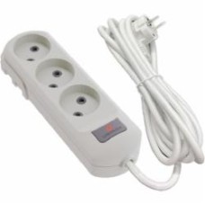 Удлинитель Neomax без заземления 3 гн. белый 5 м NX502305