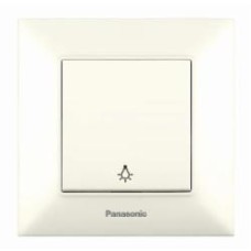 Выключатель кнопочный кнопочный одноклавишный Panasonic Arkedia Slim кремовый 480100206