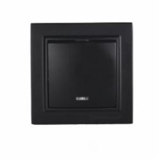 Выключатель одноклавишный ElectroHоuse Enzo с подсветкой безупречный графит EH-2183-PG
