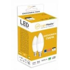 Лампа светодиодная LightMaster LB-620 2 шт./уп. 8 Вт C37 матовая E14 230 В 4000 К