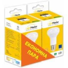 Лампа светодиодная LightMaster LB-663 2 шт./уп. 9 Вт R63 матовая E27 220 В 4000 К