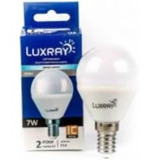 Лампа светодиодная Luxray 7 Вт G45 матовая E14 220 В 4200 К LX442-A45-1407