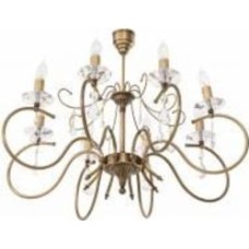 Люстра подвесная Фабрика Світла Натали 8xE14 латунь НСБ 26-8х60-581 Люстра подвесная Фабрика Світла Натали 8xE14 латунь НСБ 26-8х60-581