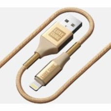 Кабель Luxe Cube Armored Lightning to USB 1 м золотой (8886668670012)