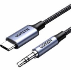 Кабель UGREEN CM450 USB-C Male to 3.5mm Male Audio Cable with Chip 1 м black (20192)