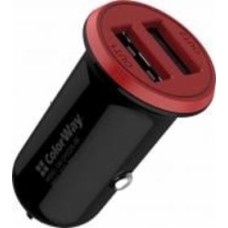 Автомобильное зарядное устройство ColorWay 2USB AUTO ID 3.4A (CW-CHA026-BK)