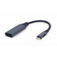Адаптер Cablexpert A-USB3C-DPF-01, USB-C на DisplayPort, 4К 0,15 м grey (A-USB3C-DPF-01)