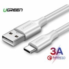 Кабель UGREEN US287 USB 2.0 to USB Type-C Cable Nickel Plating 3A 0,5 м white (60120)