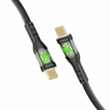 Кабель Promate TransLine-CC USB-C to USB-C 60W Power Delivery 1,2 м черный (transline-cc.black)