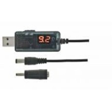 Кабель питания Maxxter USB-AM на 5.5 / 3.5 мм, 9/12V, 0.8 м 0,8 м black (UB-DC9/12-0.8M)