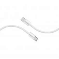Кабель Promate USB-C to USB-C 60W Power Delivery 1,2 м white (ecoline-cc120.white)