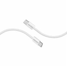 Кабель Promate EcoLine-CC200 USB-C to USB-C 60W Power Delivery 2 м white (ecoline-cc200.white)