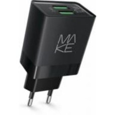 Автомобильное зарядное устройство Make 12W 2.4A+2.4А Black (MCW-221BK)