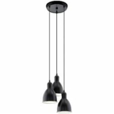Подвес Eglo PRIDDY 3x60 Вт E27 черный 49465