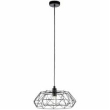 Подвес Eglo Carlton 2 1x60 Вт E27 черный 49487