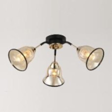 Люстра потолочная WunderLicht Riza 3x60 Вт E27 черный KK9015-43