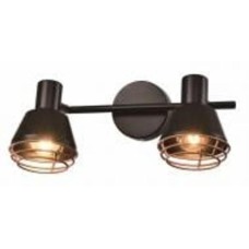 Спот Candellux Neria 2x40 Вт E14 черный/медь 92-81780