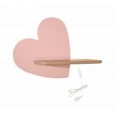 Светильник настенный Candellux HEART 1x5 Вт бежевый/розовый 21-84569