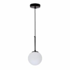 Люстра подвесная Candellux Pompei 1x40 Вт E27 черный/белый 31-09586