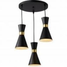 Подвес Hopfen LOFT CONE 3x40 Вт Е27 черный Подвес Hopfen LOFT CONE 3x40 Вт Е27 черный