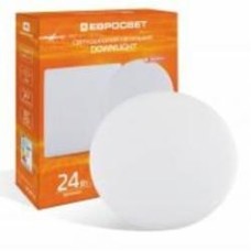 Светильник точечный Евросвет круг LED-R-170-24 без рамки 24 Вт 6400 К белый 57949