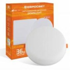 Светильник точечный Евросвет круг LED-R-220-36 без рамки 36 Вт 4200 К белый 57950