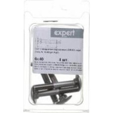 Болт метрический 6x40 мм DIN 603 6x40 мм 4 шт. Болт метрический 6x40 мм DIN 603 6x40 мм 4 шт.