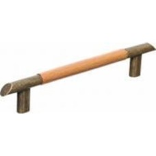 Мебельная ручка скоба Nomet с деревянной отделкой C-024.D1-G4 бронзовый/ дуб Мебельная ручка скоба Nomet с деревянной отделкой C-024.D1-G4 бронзовый/ дуб