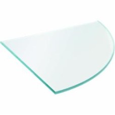 Полка стеклянная ВС радиусная 250x прозрачный (VIT - 040)