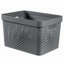 Корзина для хранения Curver 245661 Infinity 17 л темно-серый 220x360x270 мм