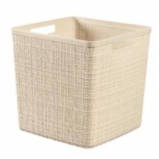 Корзина для хранения пластиковая Curver 245372 Jute 17 л кремовый 270x280x280 мм