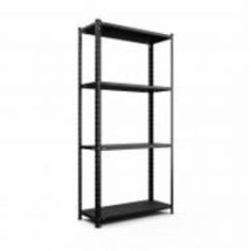 Стеллаж металлический Меткас РЕК 1500x750x300 мм антрацитово-серый металл полки 4 шт. краска