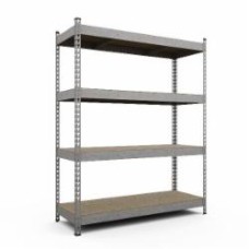 Стеллаж металлический Меткас Титан 1800x1400x700 мм оцинкованный ДСП полки 4 шт. цинк