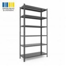 Стеллаж металлический Меткас Кронос 2200x1000x600 мм антрацит металл полки 6 шт. краска