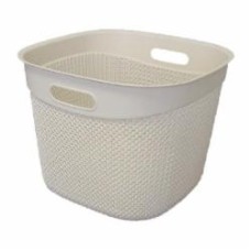 Корзина Ucsan Plastik DROP квадратная кремовый