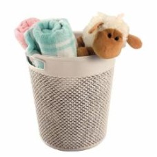 Корзина Ucsan Plastik DROP круглая 12 л кремовый
