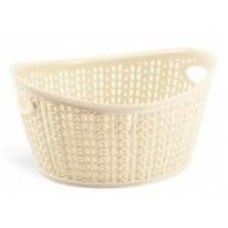 Корзина Ucsan Plastik KNIT овальная 3,36 л кремовый