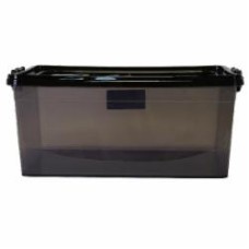 Контейнер с крышкой ASD143-F 15 л темный прозрачный 180x420x250 мм