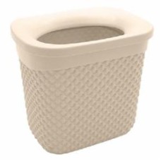 Корзина для мусора Ucsan Plastik DROP 2 л кремовый 113605