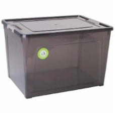 Ящик для хранения Алеана 171018 коричневый Smart Box 12 л коричневый прозрачный 210x245x320 мм