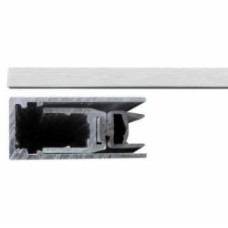 Порог Comaglio 420 с резиновой вставкой 440х28 мм серый