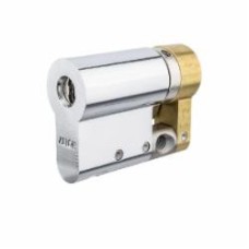 Цилиндр Abloy Din Mod Half K CY321 Protec2 41x10.5 ключ-половинка 41,5 мм полированный хром