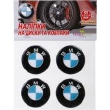 Наклейка TERRAPLUS на колпаки и диски BMW 50 мм