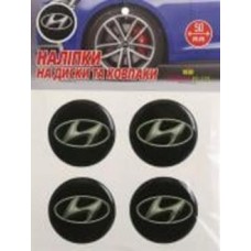 Наклейка TERRAPLUS на колпаки и диски Hyundai 50 мм
