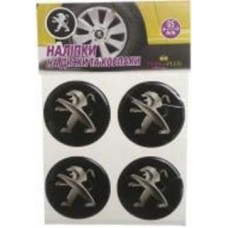 Наклейка TERRAPLUS на колпаки и диски Peugeot 65 мм
