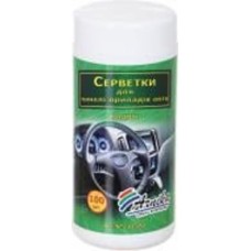 Влажные салфетки 30500 для панели приборов авто 100 шт.
