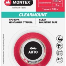 Двухсторонняя автомобильная клейкая лента MONTEX SHS MTX1050 12 мм 0,5 мм 2 м прозрачный